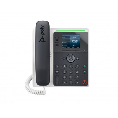 Teléfono IP Poly Edge E220 y habilitado para alimentación a través de Ethernet (PoE)