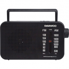 Daewoo DW1123 Radio Portátil AC/DC Negro