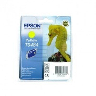 Cartucho tinta epson t0484 amarillo 13ml stylusphoto r200 - 220 - 300 - 320 - rx500 - 600 - 620 - 640a - caballito de mar