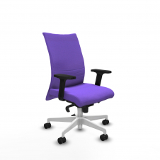 Piqueras y Crespo Albacete confidente sincro bali lila brazos 2D base blanca ruedas 65 mm nailon