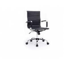 Silla de Oficina EQUIP Respaldo Medio Negra (EQ651002)