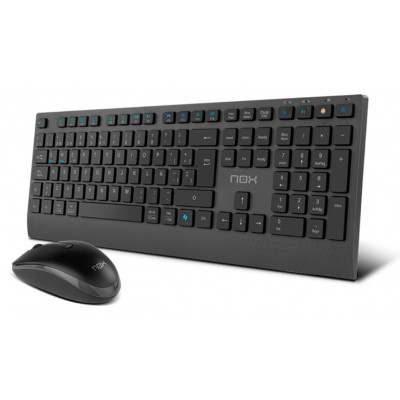 COMBO TECLADO-RATON NOX LITE DUO INALAMBRICO ES NEGRO
