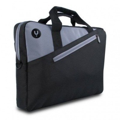 Maletín Monray Ginger para Portátiles hasta 14/ Cinta para Trolley/ Negro