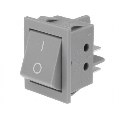 Interruptor Basculante Bipolar GRIS 15A/250Vac ON-OFF (11.405.I/N Gris)