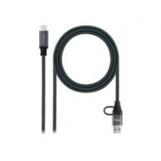 Nanocable USB-C a USB-A+USB-C/M (10.01.4111-L150-COMB)
