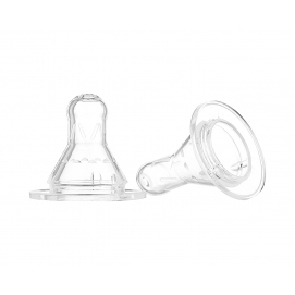 KIKKA BOO Tetina de silicona UniFlow Standart ?XL? 2uds