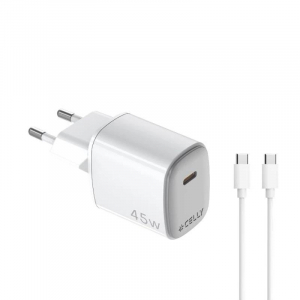 Cargador Celly 45W Usb-C + Cable Usb-C
