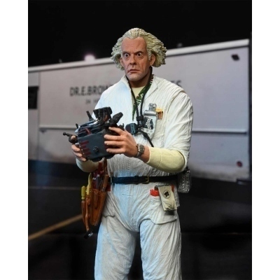 Figura neca back to the future - ultimate doc brown (1985) scale action figure