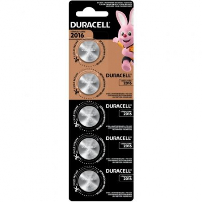 Pack de 5 Pilas de Botón Duracell DL2016B5/ 3V