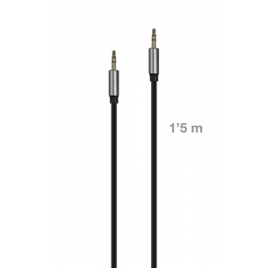 Cable de señal de audio Jack 3'5 mm macho Jack 3'5 mm macho Fonestar JACKPRO-MM-1-5