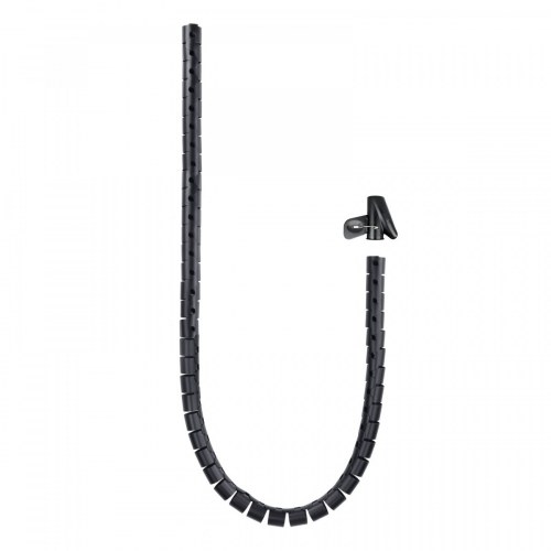 ORGANIZADOR DE CABLES FLEXIBLE 25MM 2 M NEGRO