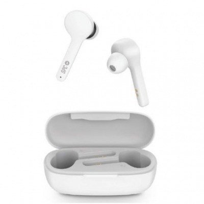 Auriculares Bluetooth SPC Zion Air con estuche de carga/ Autonomía 4h/ Blanco