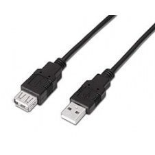Cable Aisens Usb-a/m A Usb-a/h 3m Negro