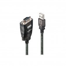 Lindy 42686 cable de serie Negro 1,1 m USB tipo A DB-9