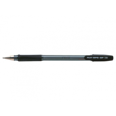 Pilot BPS-GP Boligrafo Recargable con Punta Extra Ancha de 1.60mm - Trazo de 0.33mm - Grip de Agarre - Color Negro