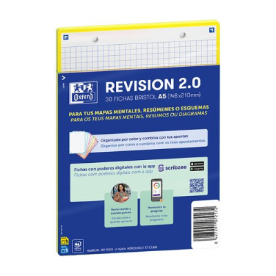 FICHAS OXFORD REVISION A5 HZ. AMARILLO (