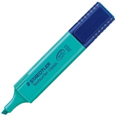 Staedtler Textsurfer Classic 364 Rotulador Marcador Fluorescente - Punta Biselada - Trazo entre 1mm-5mm - Tinta con Base de Agua - Color Turquesa