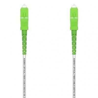 Cable de Fibra Óptica G657A2 3.0 Aisens A152-0500/ LSZH/ 20m/ Blanco