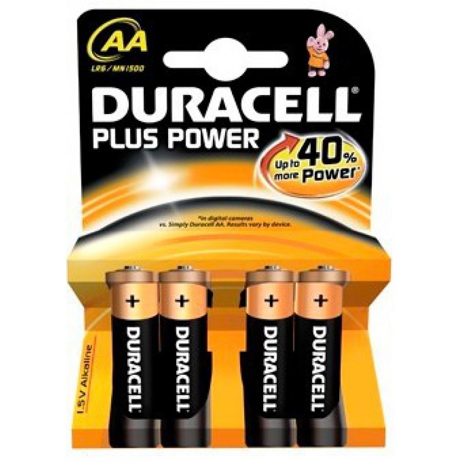 MN1500B4 Duracell Plus Power AA (paquete de 4)