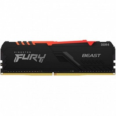 Memoria ram ddr4 8gb kingston - 3000mhz - pc4 24000 - fury beast rgb - cl 15 - 1.35v
