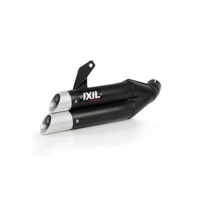 IXIL Dual Hyperlow L3XB Silencer Stainless Steel Black / Aluminium - KTM Duke RC125 175-357