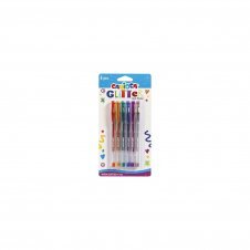 Carioca 42165 bolígrafo Azul, Verde, Gris, Naranja, Rosa, Rojo Bolígrafo de punta retráctil con pulsador 6 pieza(s)