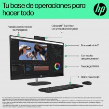 HP 27 inch All-in-One 27-cr0089ns PC Intel® Core? i5 i5-1335U 16 GB DDR4-SDRAM 512 GB SSD Windows 11 Home