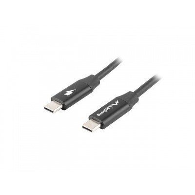 CABLE LANBERG USB C MACHO/MACHO 0.5M QUICK CHARGE NEGRO