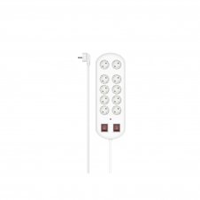 Hama 00223163 base múltiple 2 m 10 salidas AC Interior Blanco