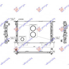RADIATOR 2.7-3.0 Tdi DIESEL - 3.0 TFSi-3.2 FSI PETROL (AUTOMATIC) (720x470) (NRF)