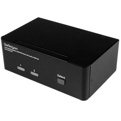 Switch Conmutador KVM de 2 Puertos DisplayPort - 4K 60Hz