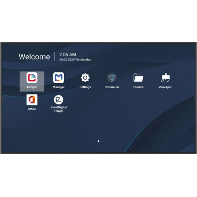 CDE5514-2C pantalla de señalización Pantalla plana para señalización digital 139,7 cm (55) LCD Wifi 500 cd / m² 4K Ultra HD Negro Procesador incorporado Android 14 24/7