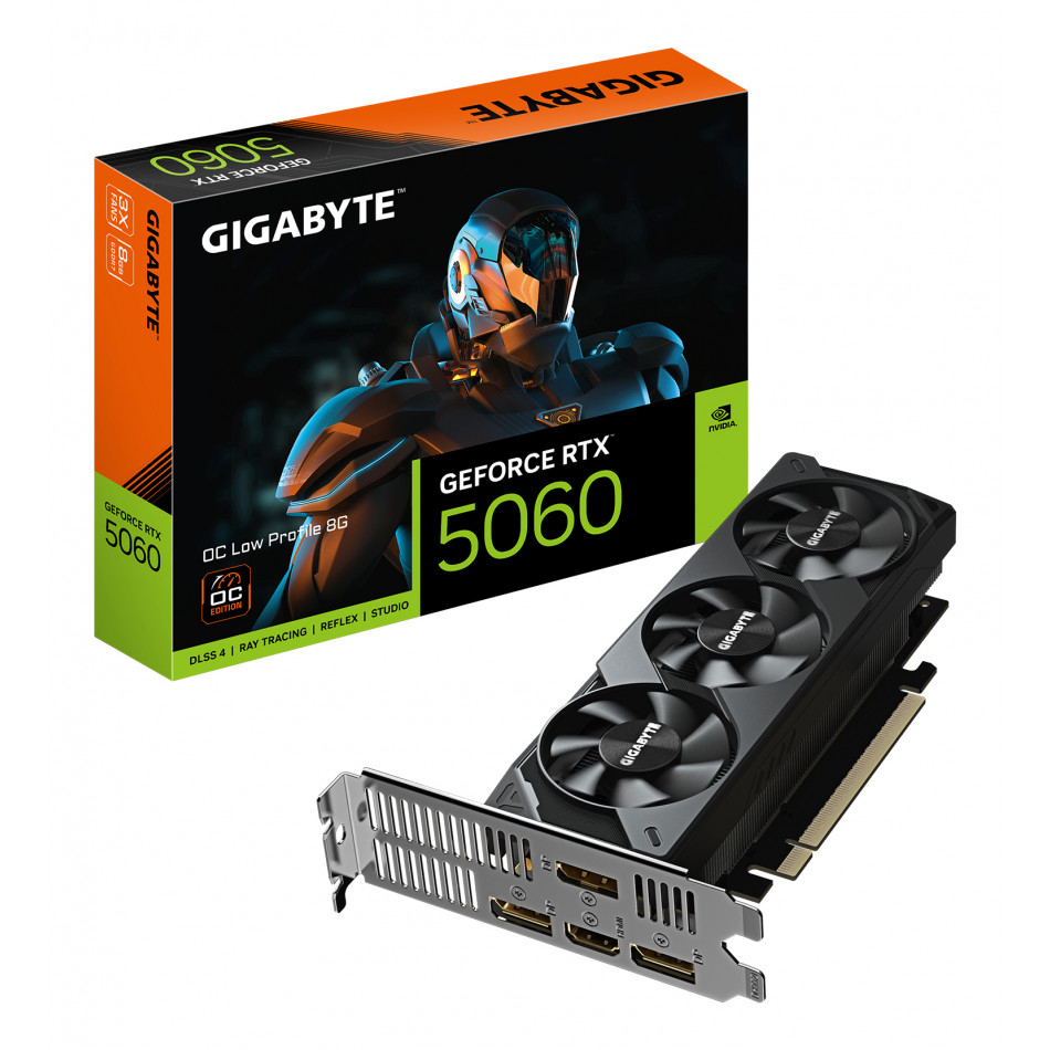 Tarjeta Gráfica Gigabyte GeForce RTX 5060 OC Low Profile/ 8GB GDDR7