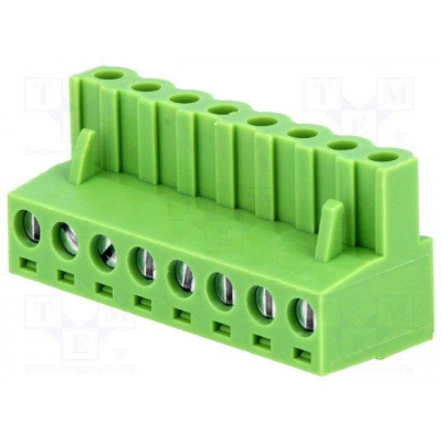 Regleta Conexion Hembra C.I. 8Pin paso 5,08mm