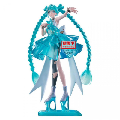 Figura banpresto hatsune miku banpresto evolve clearluxe - emeraldgem 28cm