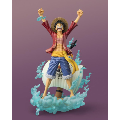 Figura tamashii nations figuarts zero startune one piece luffy setting out for the new world