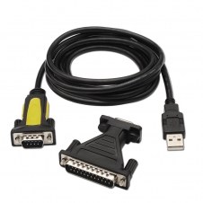 Nanocable Adaptador Usb a Serie DB9M/25H