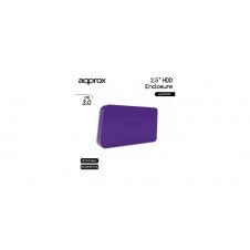 CAJA 2.5 APPROX SATA USB 3.0 PURPURA APPHDD06P