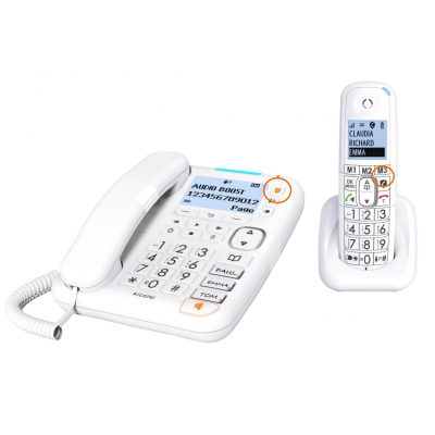 XL785 Teléfono DECT/analógico Identificador de llamadas Blanco