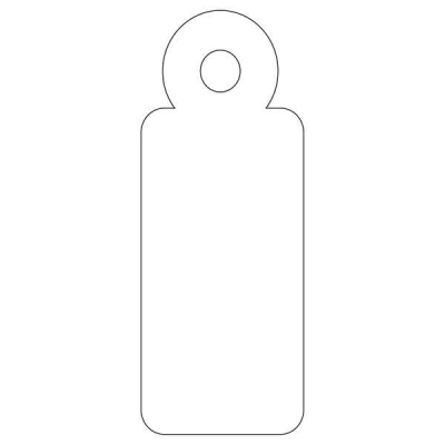 Apli Pack de 200 Etiquetas Colgantes con Hilo 13x34mm - Cartulina de 200 g/m² - Agujero Preperforado - Color Blanco