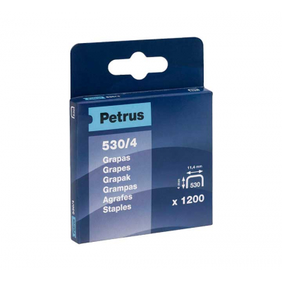 CAJA 1200U. GRAPAS PETRUS 530/4 COBREADAS