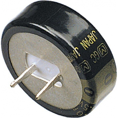 SuperCondensador Electrolítico 0,22 Faradios 5,5Vdc Horizontal