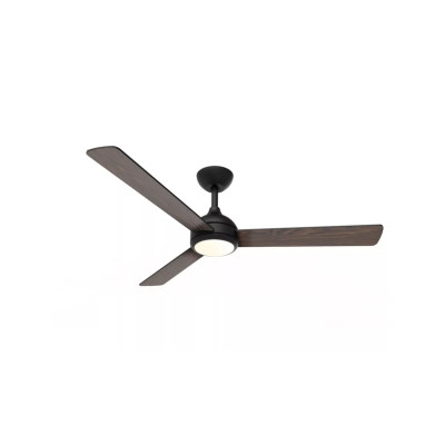 Ventilador de Techo Philips Velyx - LED 6500K | Aspas Fijas | 32W+24W | Mando a Distancia | Negro y Madera