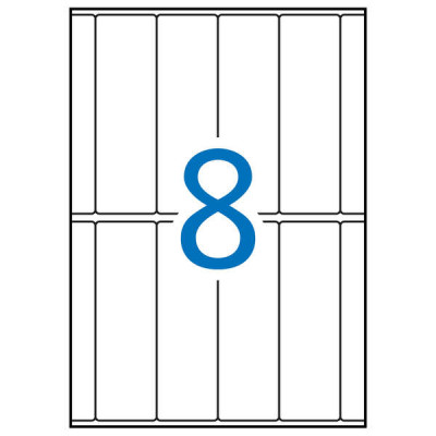 Apli Etiquetas A5 Blancas 31.0 x 100.0mm 15 Hojas