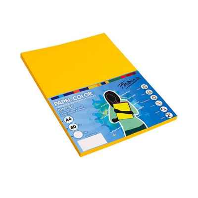 FABRISA Paq.100h papel color 80g A4 oro
