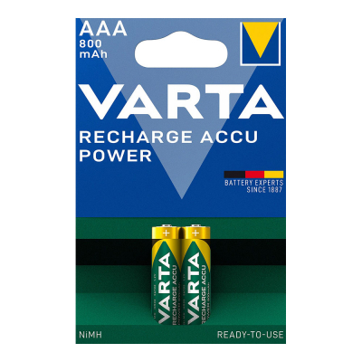 Pila recargable accu power aaa - hr03 800 mah (blister 2 uds)