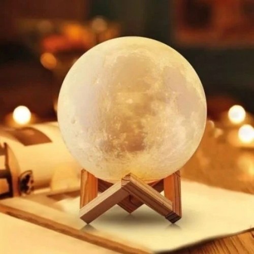 Lámpara Decorativa Jocca Luna 3D/ 3 Modos de Iluminación