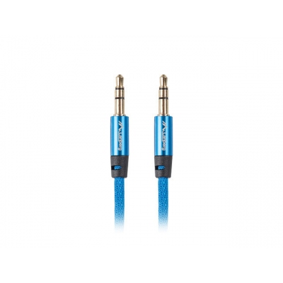 Cable estereo lanberg jack 3.5mm macho - jack 3.5mm macho 1m azul