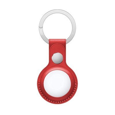 Llavero Protector COOL Compatible con AirTag Polipiel Rojo