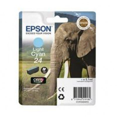 Cartucho tinta epson t242540 cian claro epson c13t24254010 - elefante